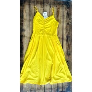 Stunning NWT Yathon Yellow Dress with Pockets‎ - Size S